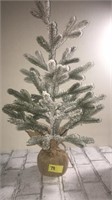 Snow covered tree (24 in tall)