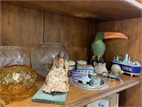 Décor, Glassware, Crystal, & Trinkets Lot