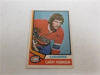 1974-75 LARRY ROBINSON O-Pee-Chee Hockey Card