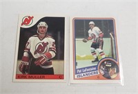PAT LAFONTAINE & KIRK MULLER ROOKIE HOCKEY CARDS