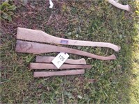 (5) Assorted Wooden Tool Handles