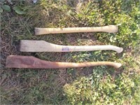 (3) Wooden Tool Handles