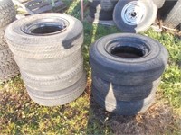 (7) 8x14.5 MH Trailer Tires w/Rims