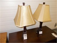 (2) Table Lamps w/Shades