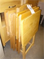 Wooden TV Tables w/Rack