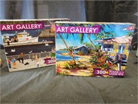 (2) NEW ART GALLERY 300 PC JIGSAW PUZZLES