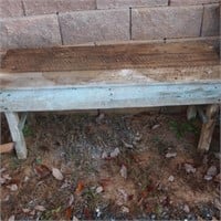 Painted Wooden Bench/Great Patina