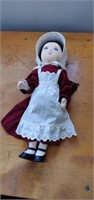 hand sewn doll - approx 14" tall