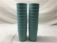 Plastic Tumbler Microwavable Cup Bundle - Aqua