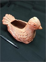 Cute Terra Cotta Chicken Planter