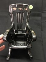 McCoy Black Ceramic Rocking Chair Great Planter