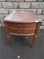RETRO 1 DRAWER END TABLE 19.5X28X22.5 INCHES
