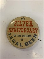 Silver anniversary of return of Legal Beer