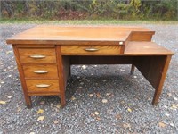 SUBSTANTIAL WOODEN DESK 60X34X31 INCHES