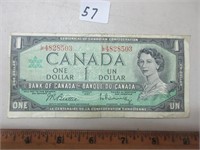 1967 CANADA 1 DOLLAR BILL