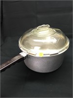 Vintage Savemaster Aluminum Glass Lidded Pan