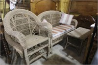 Wicker 4 piece Set Porch Set