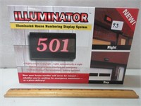 ILLUMINATED HOUSE NUMBERING DISPLAY SYSTEM