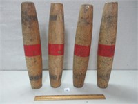 FUNKY WOODEN BOWLING PINS?