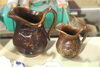 (2) Bennington Pottery Style Pitchers