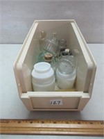 NEAT LOT OF COLLECTIBLE LITTLE  INK BOTTLES/JARS