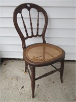 SWEET VINTAGE CANED SEAT ACCENT CHAIR