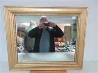 NICE FRAMED ETCHED ACCENT MIRROR