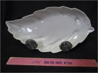 Unique Leaf Shaped Serving Dish with display Stand