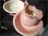 Ceramic Pitcher & Basins Set
