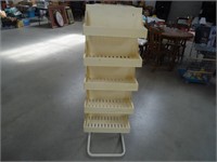 Metal Frame Display with Plastic Buckets