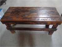 Heavy Wood Bench/Coffee Table