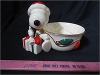 Lenox Snoopy Christmas Bowl with Spreader