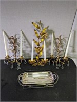Candle Wall Sconces and Silver Servingwear