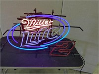 Miller Light #2 Neon Sign (needs repairs)