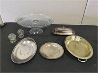 Silver Plated Servingwear & Glass Serving Dish