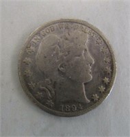 1894-O Barber Half Dollar