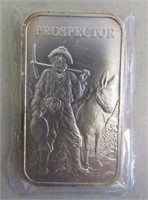 1oz. .999 Fine Silver Bar - Prospector