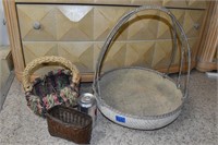 3 Assorted Baskets in Nice Condition