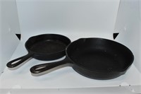 2 Cast Iron Frying Pans Wagner and USA