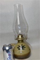 Hand Thrown Pottery Oil Lamp w/Handle 16"