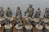 Revolutionary War Vintage Chess Set  NICE!