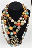 7 Costume Necklaces Chunky Style