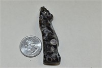 2.5" Black Fossil Stone Pendant