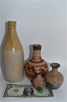4 Hand Thrown Pottery Pieces