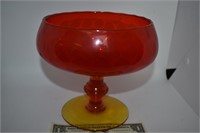 Pigeon Blood Glass Compote