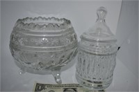 6 Heavy Leaded Crystal Serving Pieces