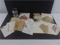 Enveloppes de timbres oblitérés