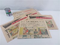 10 journaux anciens Le Soleil, 1936-1959-1962 -