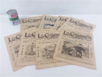 8 journaux anciens Le Canard