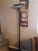 Floor lamp and wall art